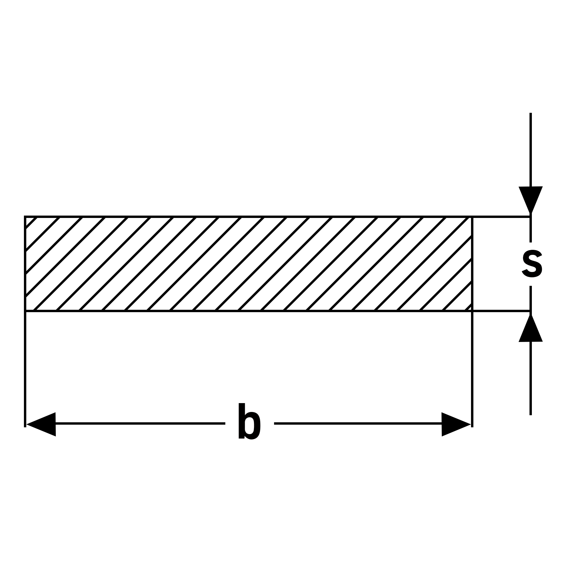 Zeichnung | Kupfer Flachprofile | CW004A | halbhart rundkantig